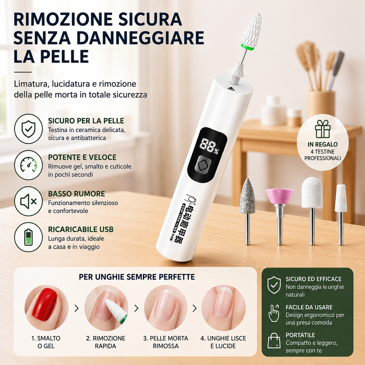 Max™ - Lima unghie elettrico